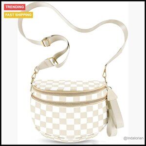 Large Nylon Crossbody Fanny Pack Sling Bag Adjustable Strap Travel Versatile